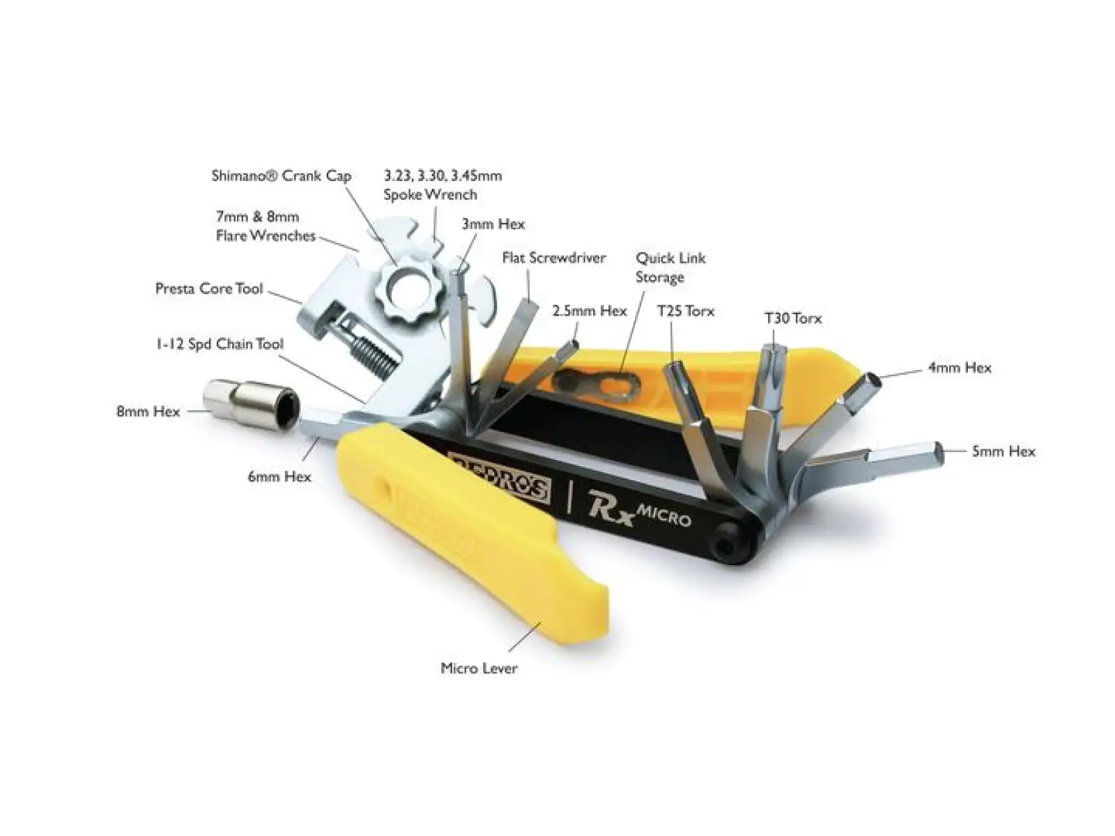 Pedros Rx Micro multitool 20 funkcji