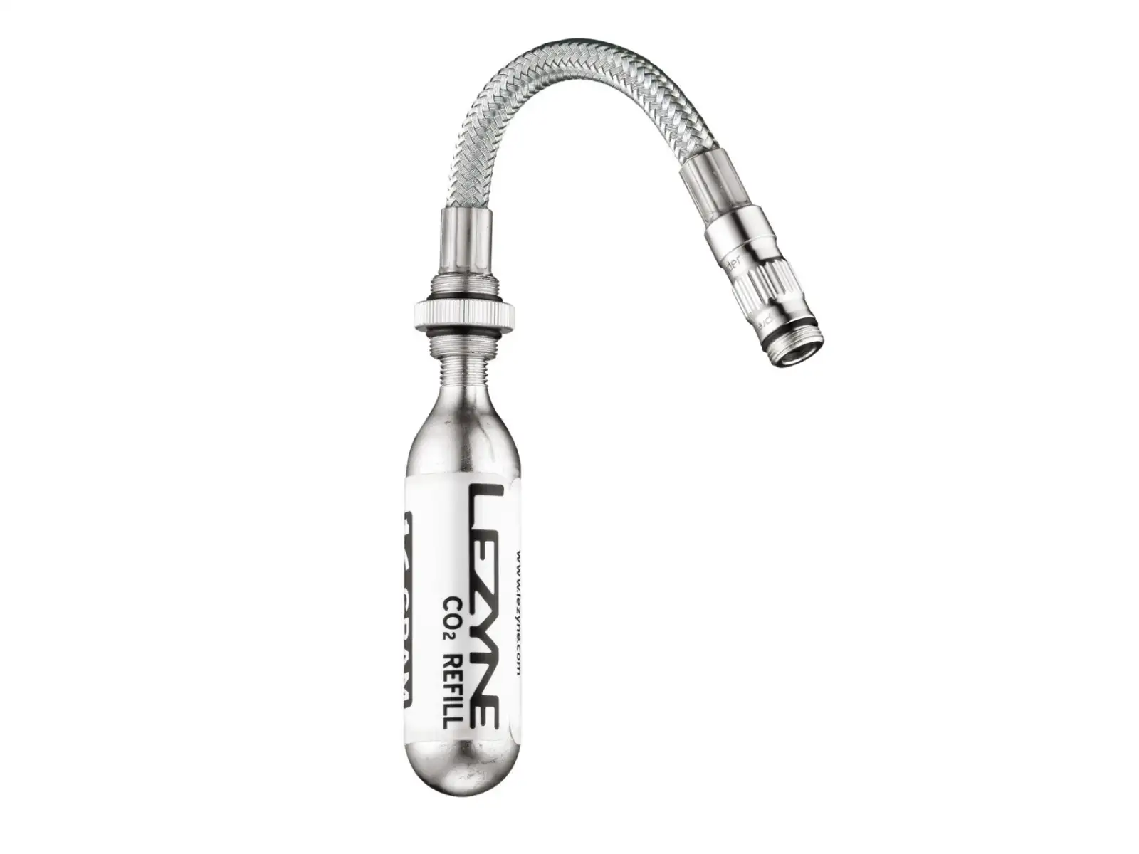 Lezyne CO2 Flex Hose wężyk do nabojów srebrna
