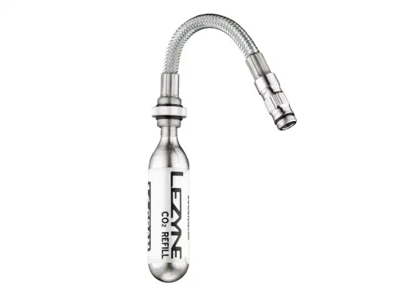 Lezyne CO2 Flex Hose wężyk do nabojów srebrna
