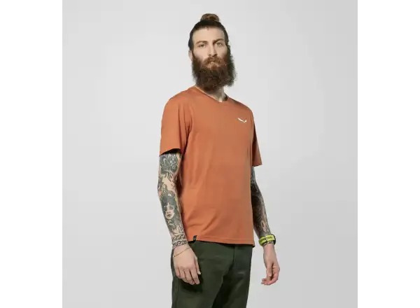 Salewa Eagle Vocab męska koszulka z krótkim rękawem Bombay Brown