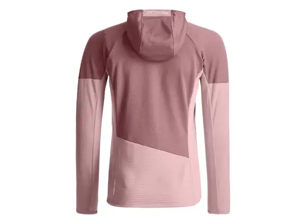 Ortovox Fleece Light Grid Hoody damska bluza Dawn Rose