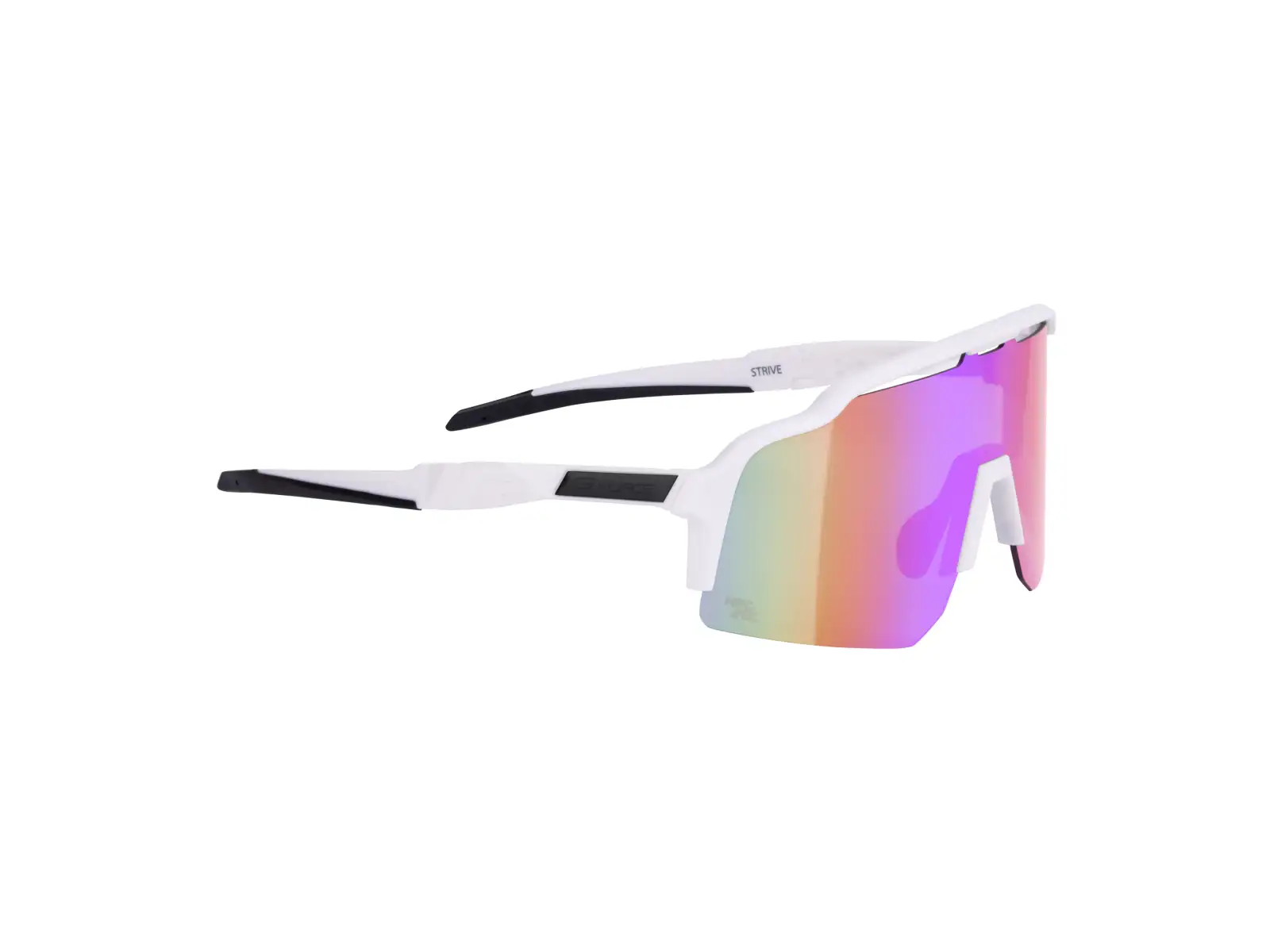 Force Strive okulary białe/fioletowo-żółte lustrzane szkło