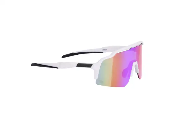 Force Strive okulary białe/fioletowo-żółte lustrzane szkło
