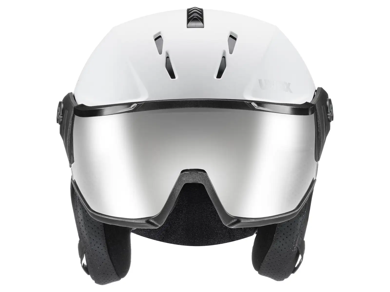 Uvex Instinct Visor kask narciarski white/black matt