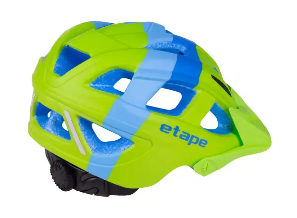 Etape Hero dziecięcy kask rowerowy zielony/niebieski matowy