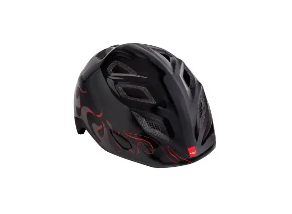 MET Elfo dziecięcy kask Flames/Black rozm. 46-53cm