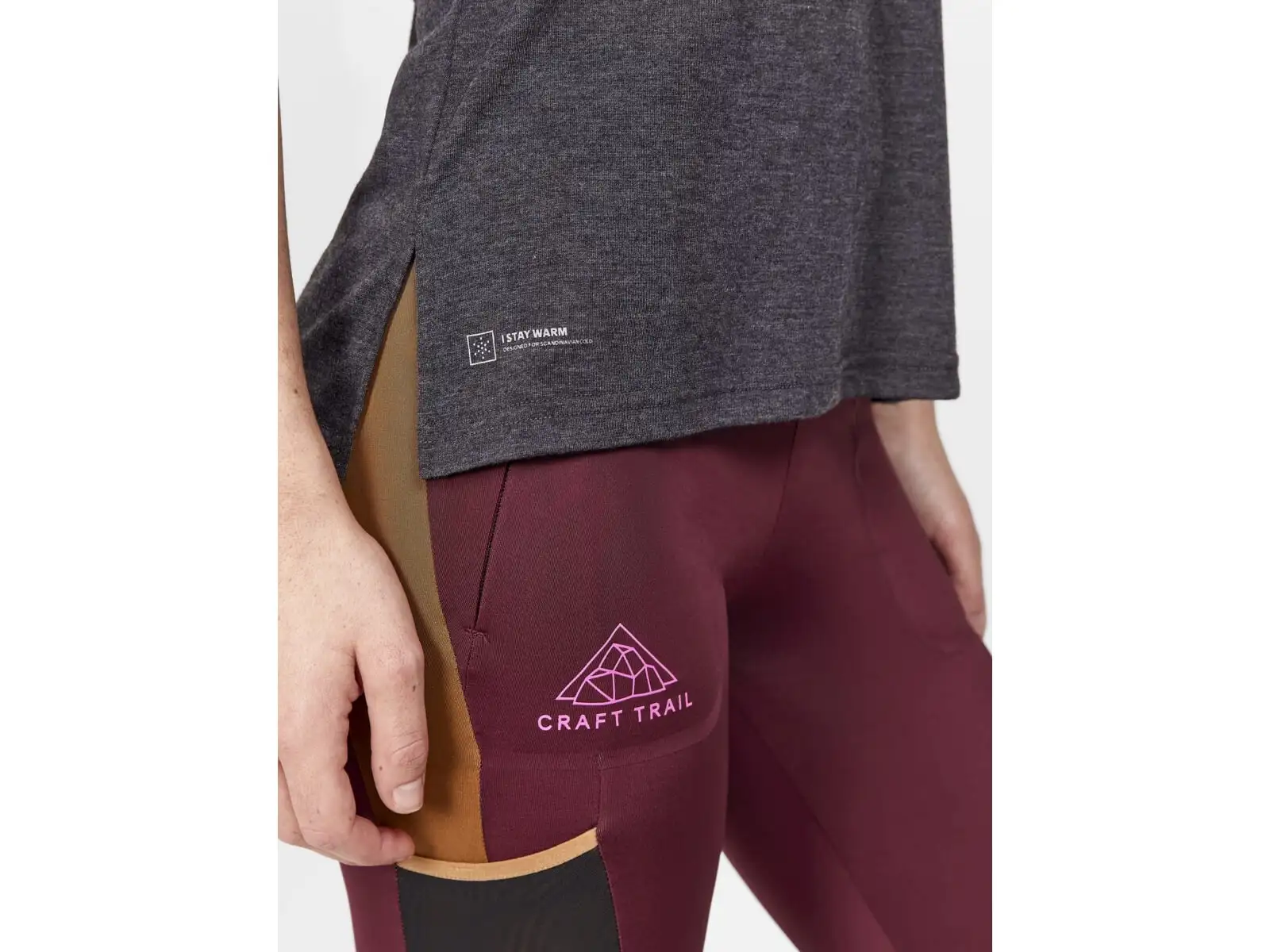 Craft ADV Trail Wool damska koszulka z krótkim rękawem czarna
