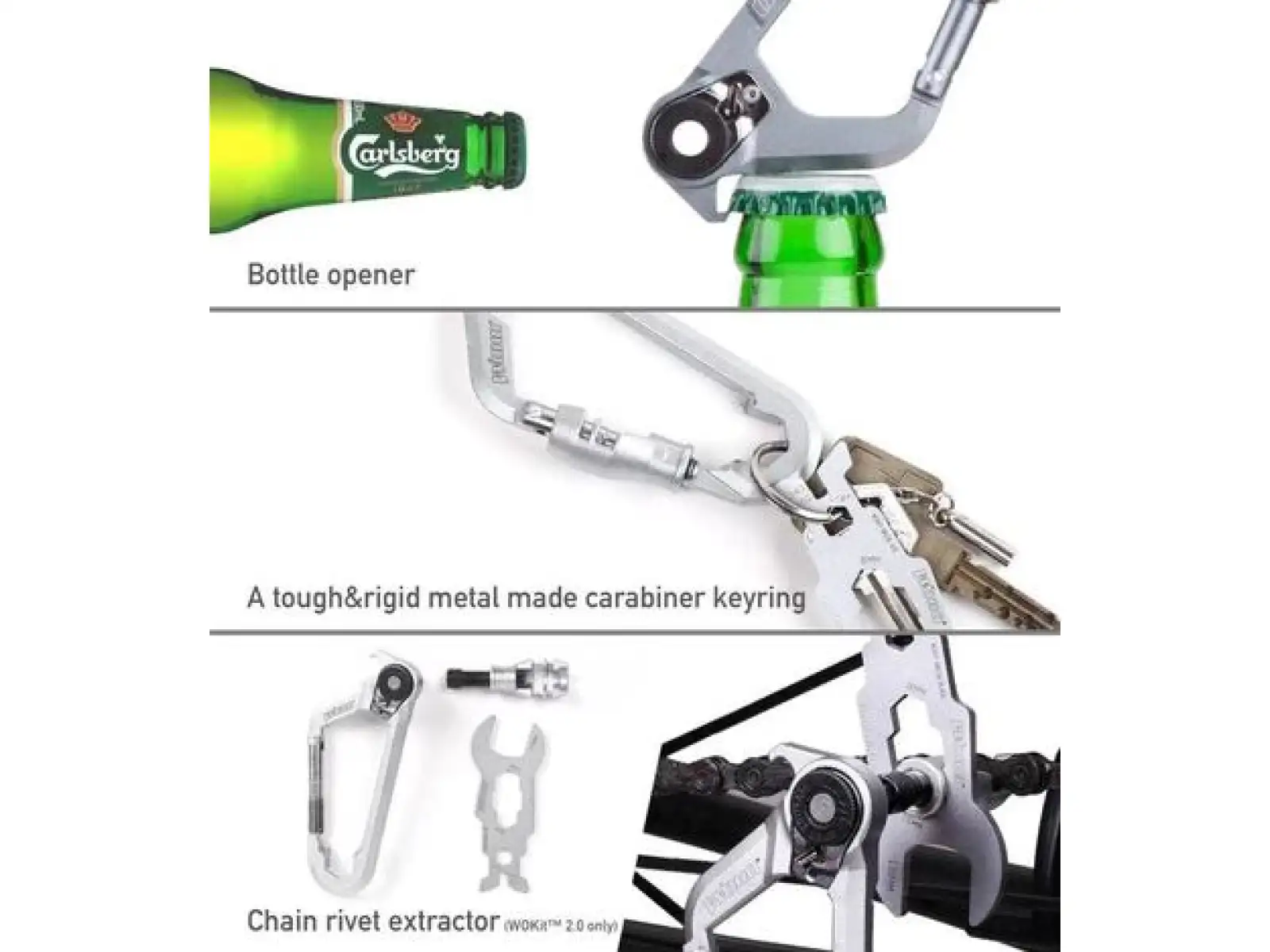 Woho WOKit 2.0 Bikepacking tools zestaw narzędzi Silver