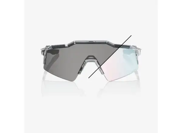 100% Speedcraft SL okulary przeciwsłoneczne Polished Translucent Grey - Rose Gold Photochromic