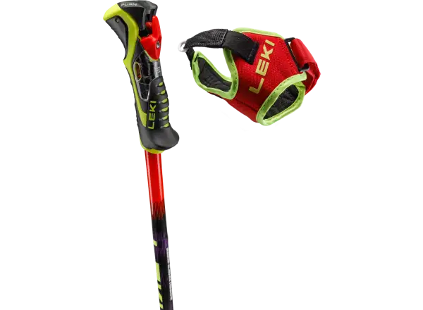 Leki WCR Pro Lite SL TR kije zjazdowe Bright red-violet-neonyellow