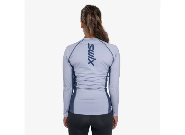 Swix RaceX Dry damska koszulka z długim rękawem Heather/Lake Blue