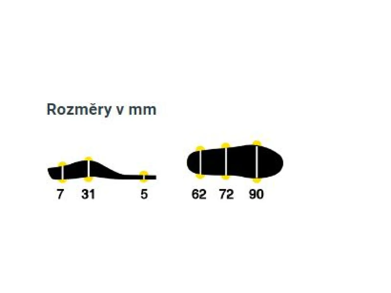 Sidas 3Feet Outdoor Mid wkładki do butów średnie podbicie 1 para