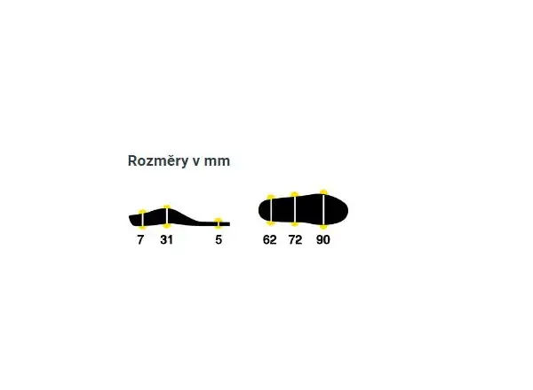 Sidas 3Feet Outdoor Mid wkładki do butów średnie podbicie 1 para