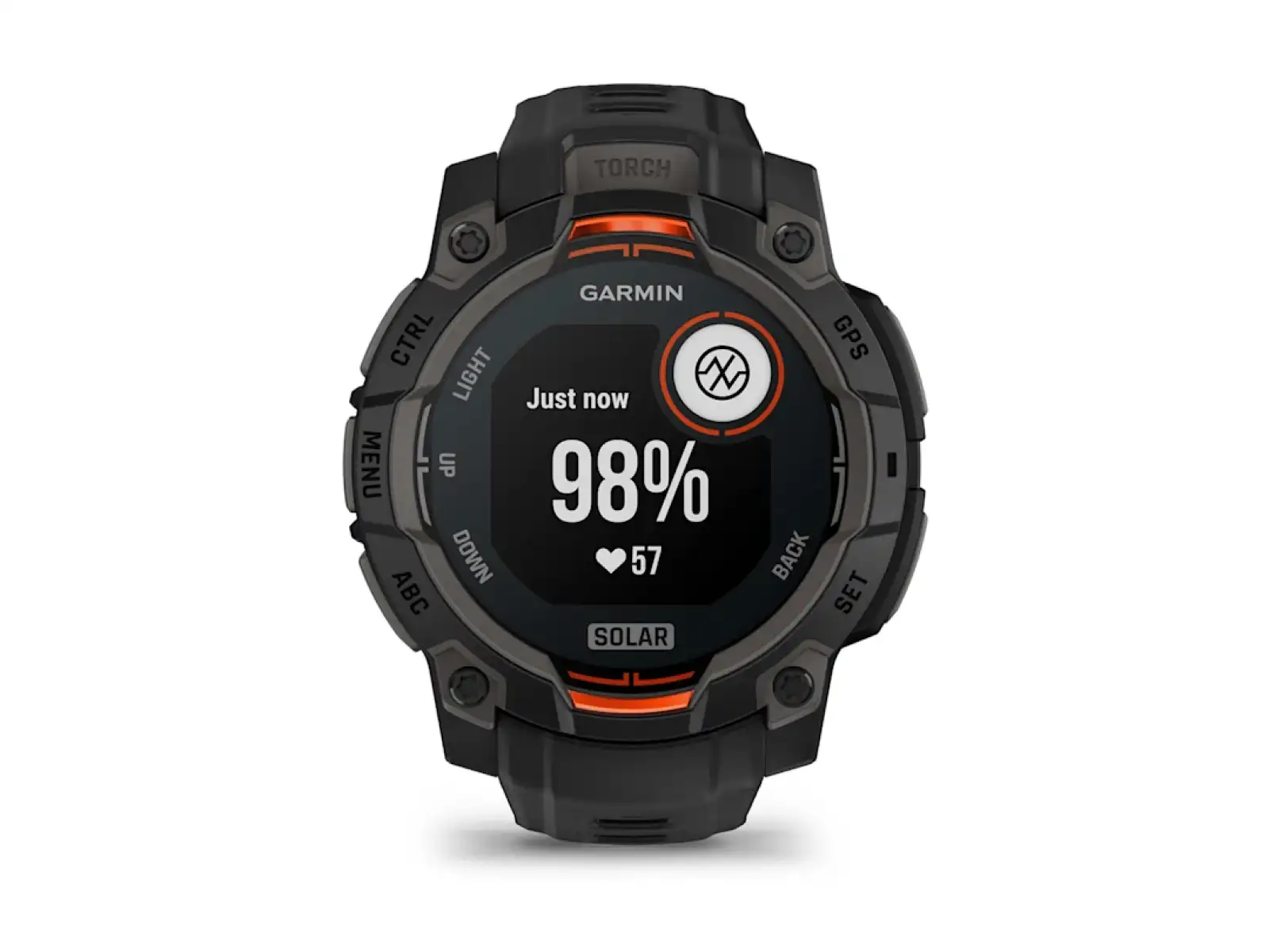 Garmin Instinct 3 Solar 45 mm smartwatch czarny/czarny pasek