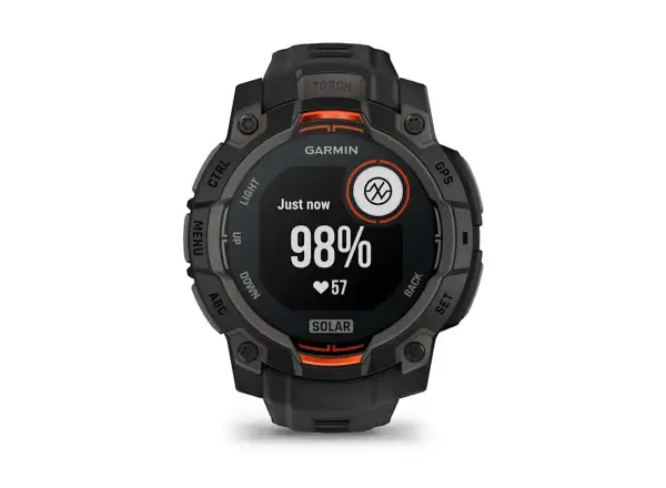 Garmin Instinct 3 Solar 45 mm smartwatch czarny/czarny pasek