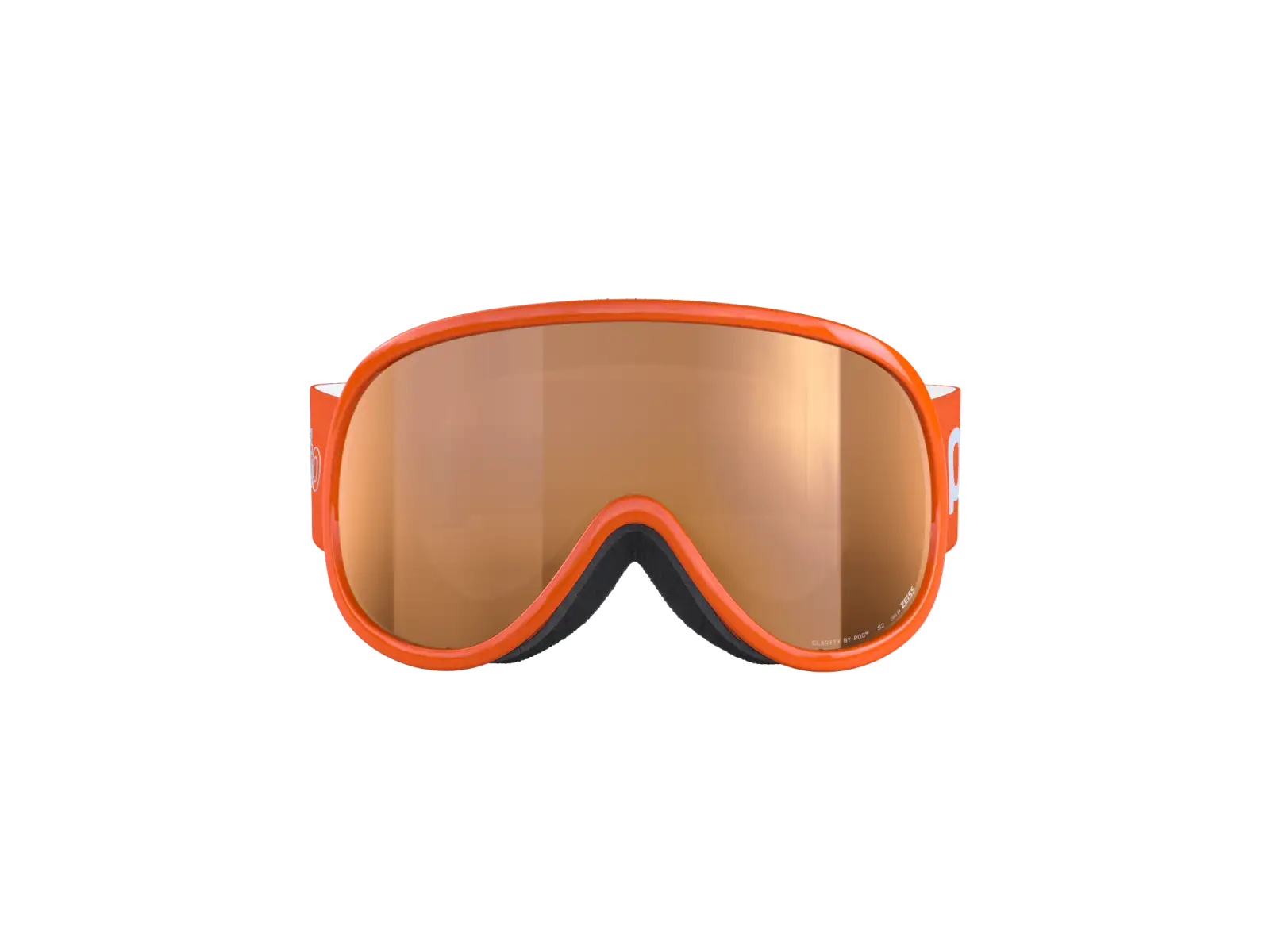POC POCito Retina dziecięce gogle narciarskie Fluorescent Orange/Partly Sunny Light Orange