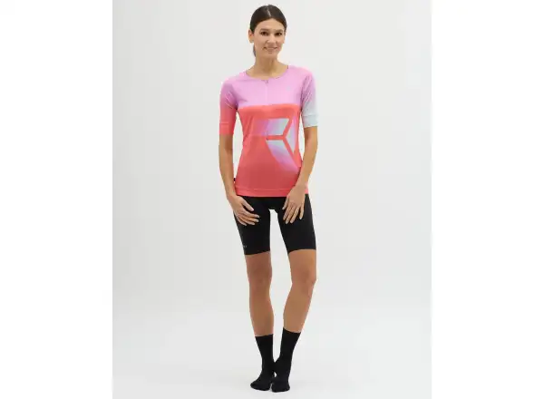 Silvini Stabina damski luźny dres krótki rękaw Blush/Coral