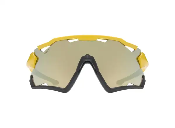 Uvex Sportstyle 228 okulary rowerowe Sunbee Black Mat/Mirror Yellow
