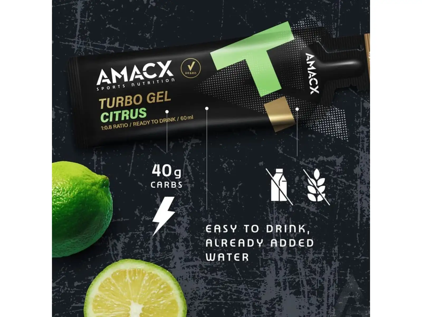 Amacx Turbo Gel żel energetyczny 60 ml Citrus
