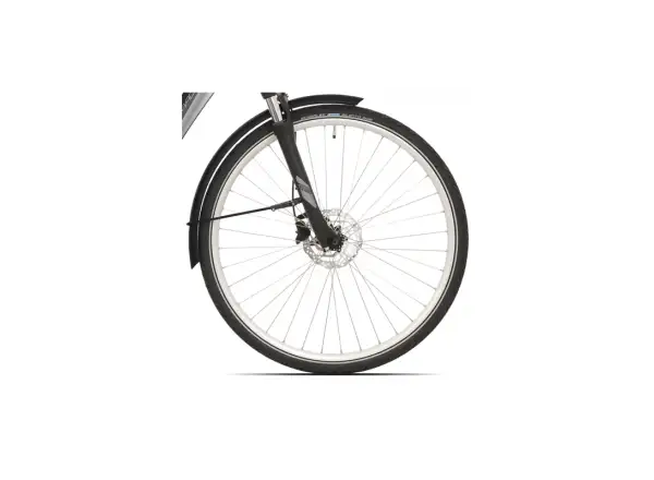 Rock Machine Cityride e400 rower elektryczny miejski Gloss Metallic Silver