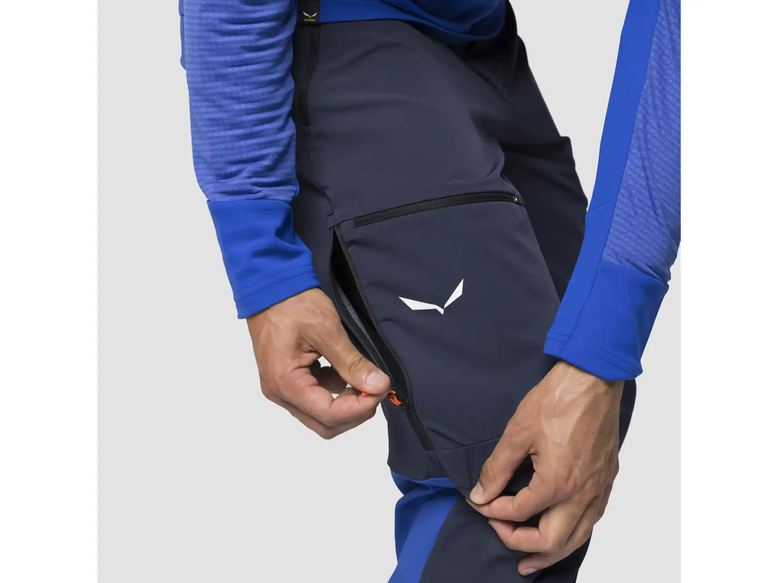 Salewa Sella Durastretch męskie spodnie Black Out