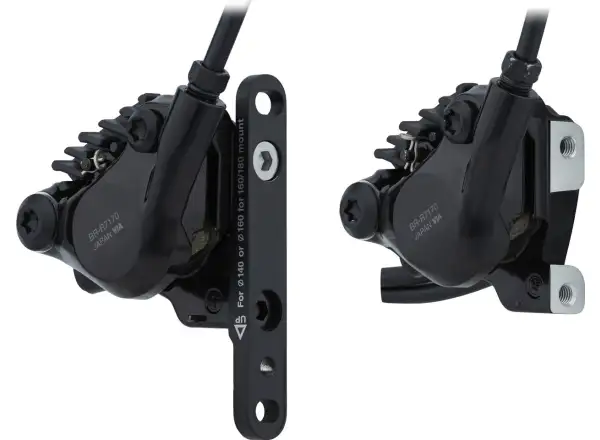 Shimano 105 Di2 BR-R7170 + ST-R7170 zestaw hamulców tarczowych przód + tył, J-kit, polymer