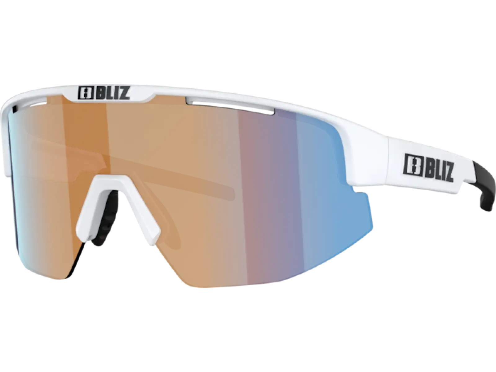 Bliz Matrix okulary przeciwsłoneczne Coral/Orange Mirror Blue