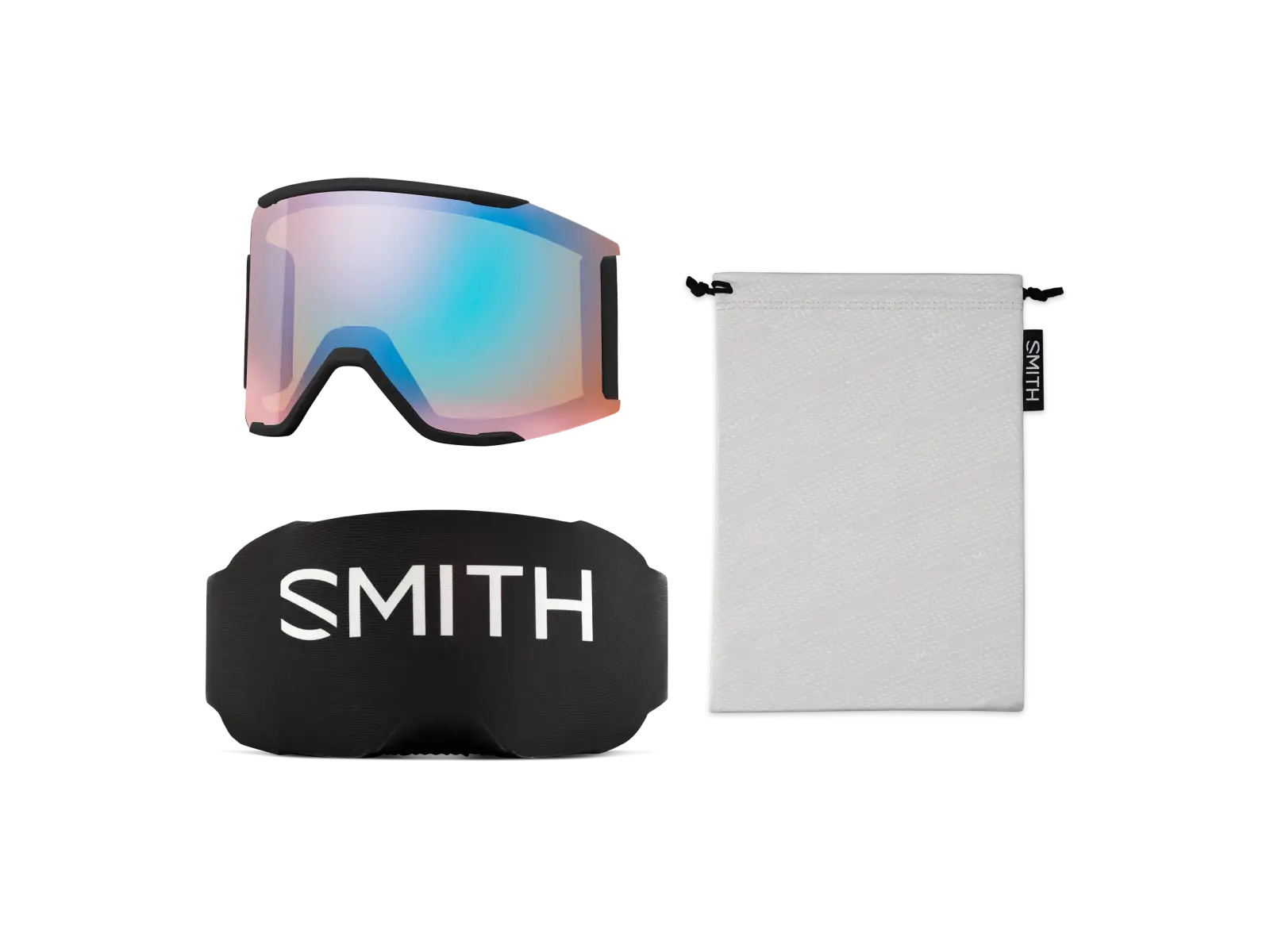 Smith Squad Mag gogle narciarskie Black / ChromaPop Everyday Rose Gold Mirror (2 szyby)