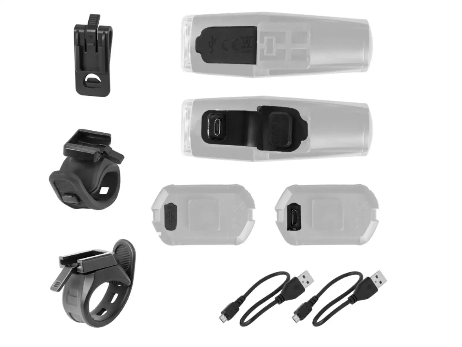 Force Vario USB zestaw świateł przedniego i tylnego