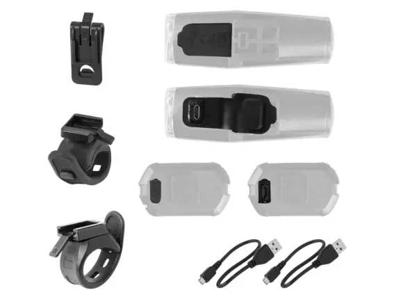 Force Vario USB zestaw świateł przedniego i tylnego