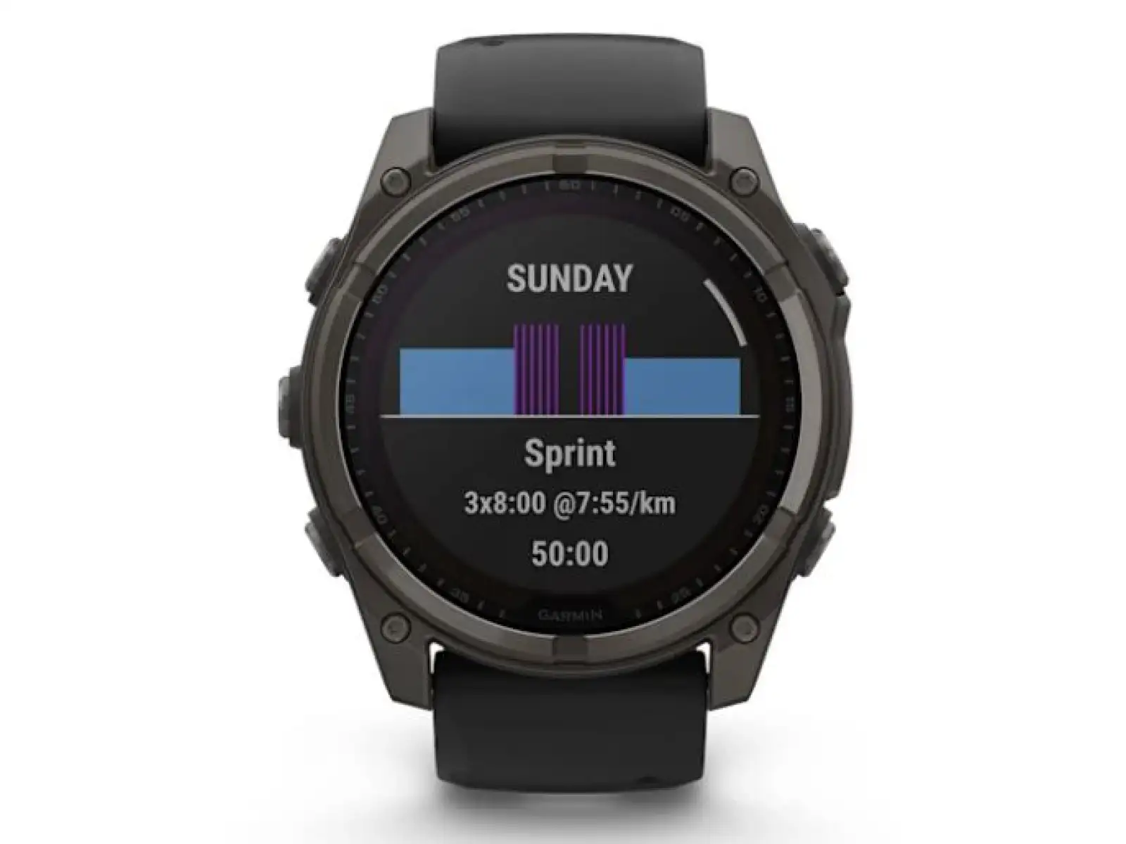 Garmin fenix 8 - 51 mm Solar Sapphire inteligentny zegarek Carbon DLC Titanium Black/Pebble Gray