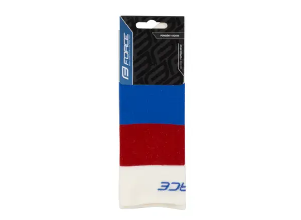 Force Rainbow skarpety kolarskie kremowy/niebieski/czerwony