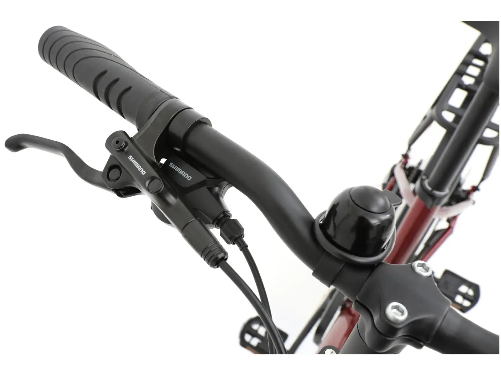 Apache Tanka 24 RX składany rower elektryczny 363 Wh S/M bordowy