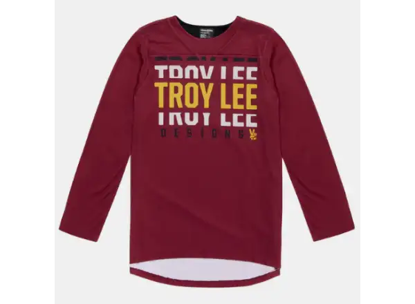 Troy Lee Designs Ruckus Spun męska koszulka rowerowa 3/4 rękaw Oxblood