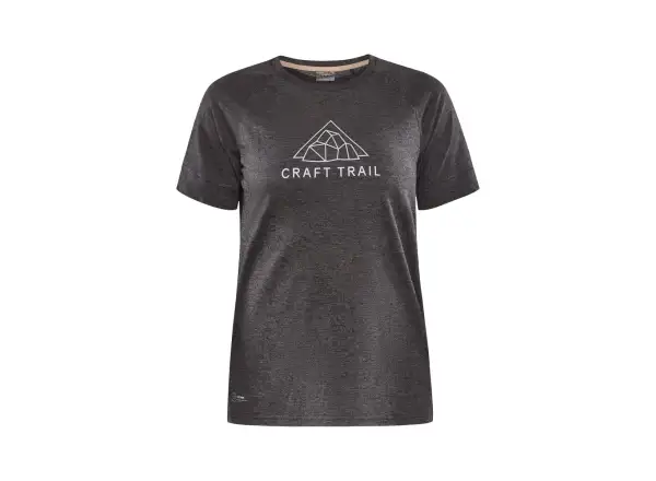 Craft ADV Trail Wool damska koszulka z krótkim rękawem czarna