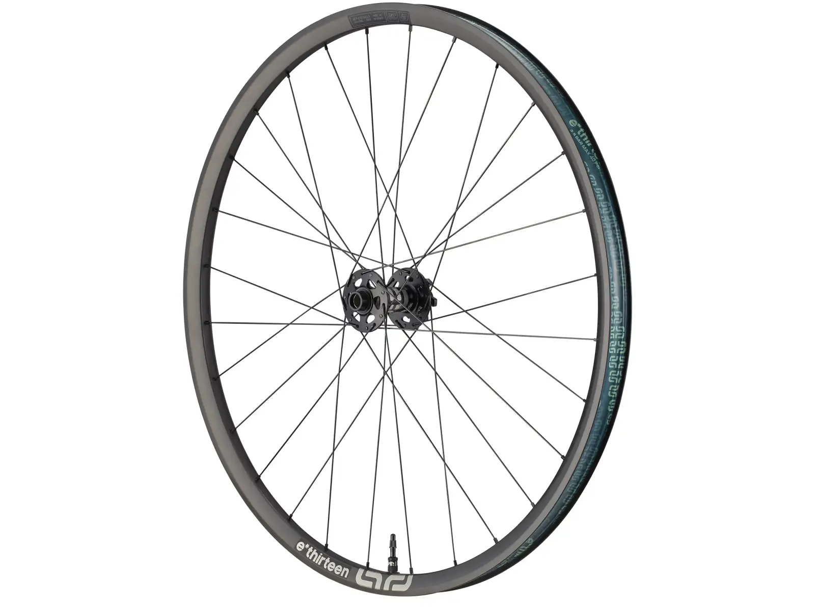 E-13 Sylvan Race Carbon E-Spec Boost 27,5" przednie koło zaplecione Black