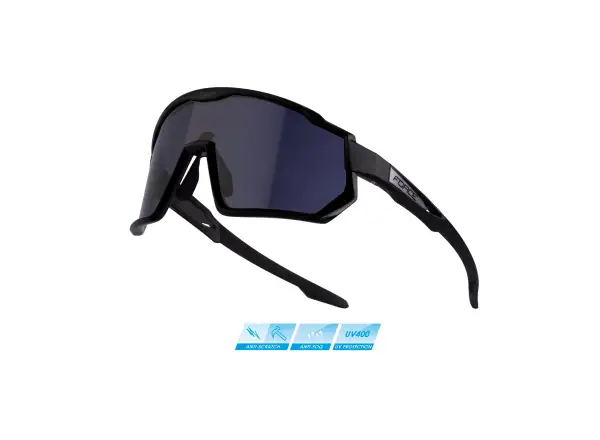 Force Drift okulary czarna/czarna lustrzane szkła