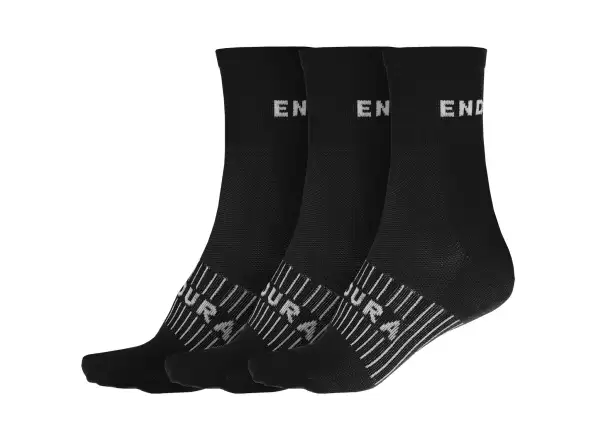 Endura Coolmax Race skarpety (3 pary w opakowaniu) black