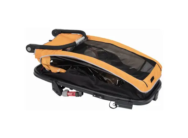 XLC MONOs BS-C09 dziecięcy przyczepka rowerowa 20" Marigold/Anthrazit