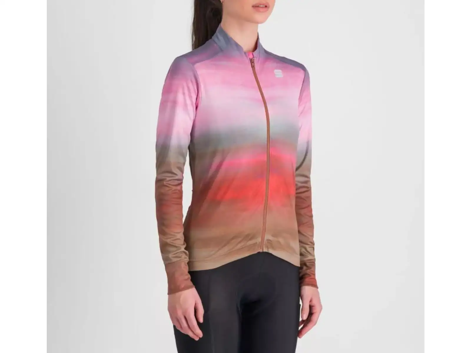 Sportful Flow Supergiara Thermal damski dres długi rękaw Cayenna Red/Pink