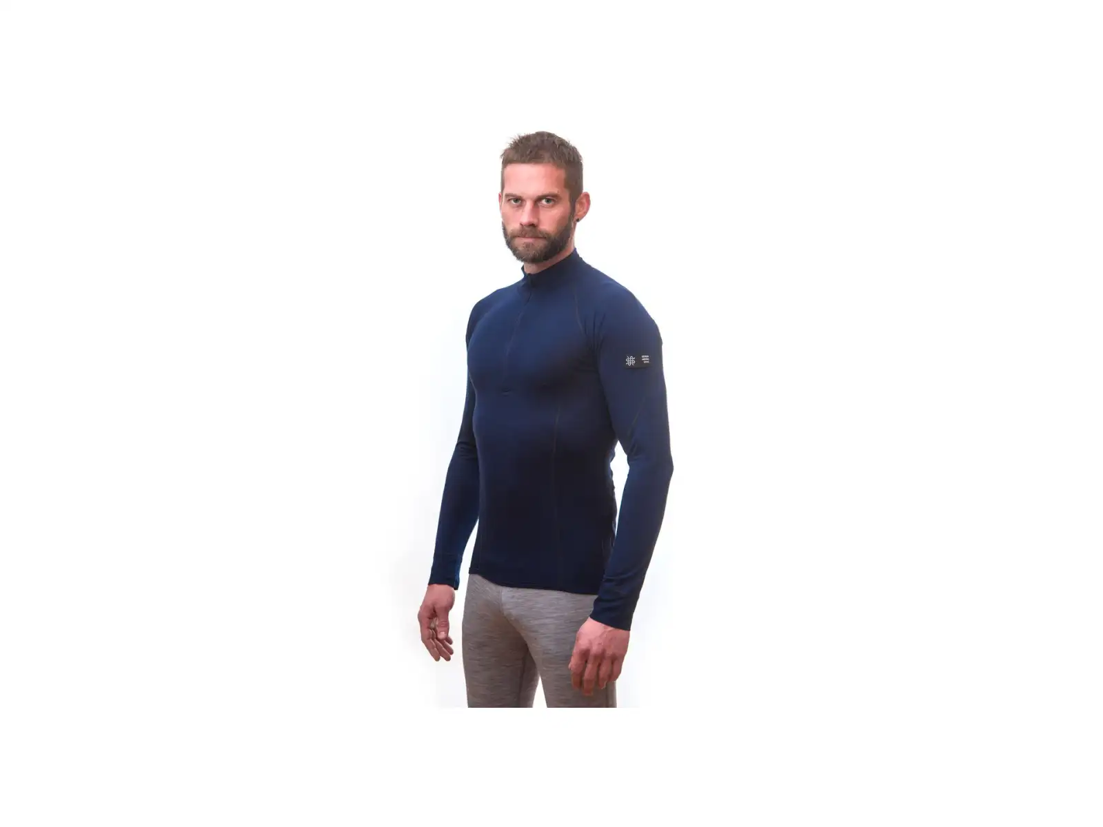 Sensor Merino Active męska koszulka długi rękaw Deep Blue