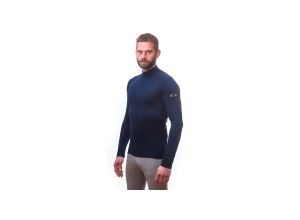 Sensor Merino Active męska koszulka długi rękaw Deep Blue