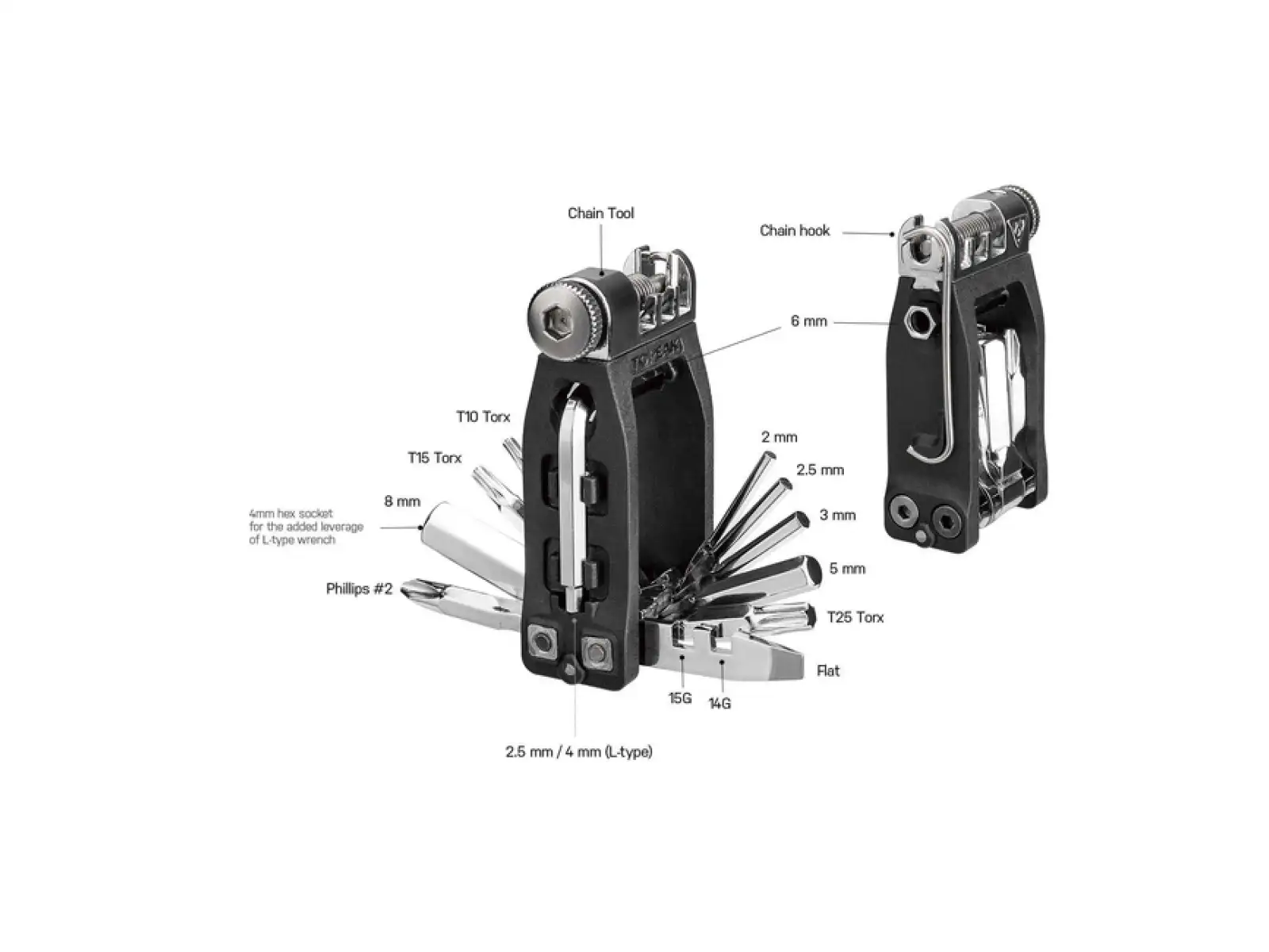 Topeak Ninja 16+ narzędzie 16 funkcji