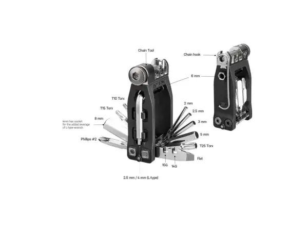 Topeak Ninja 16+ narzędzie 16 funkcji