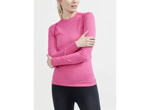Craft Core Dry Active Comfort damska koszulka długi rękaw różowa