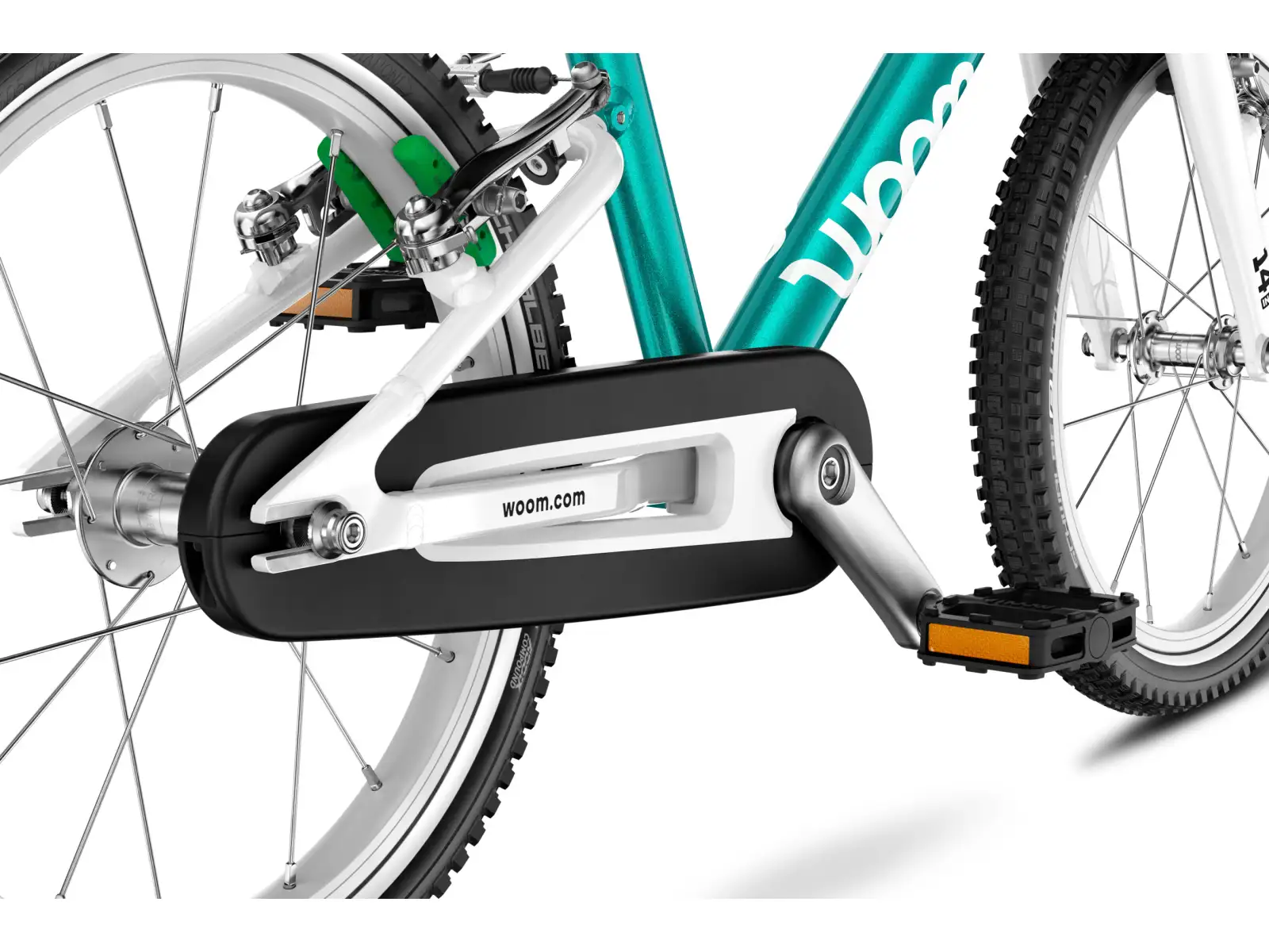 Woom GO 2 rower dziecięcy 14" Metallic Turquoise
