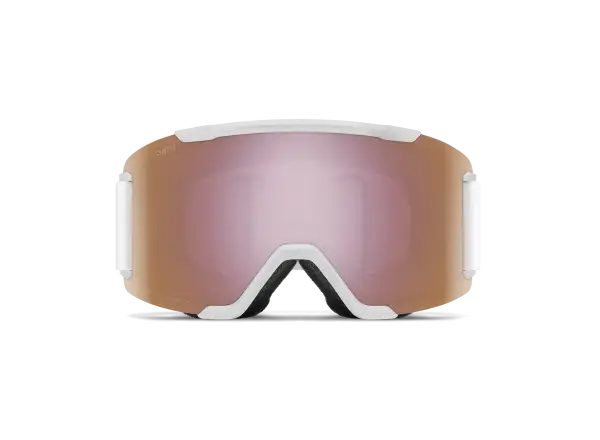 Smith Squad gogle narciarskie White Vapor / ChromaPop Everyday Rose Gold Mirror (2 szyby)