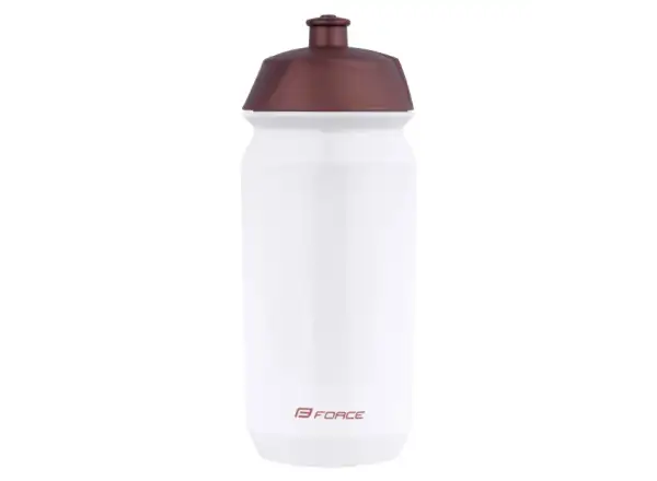 Force Ride Bike bidon rowerowy 500 ml biały/brązowy