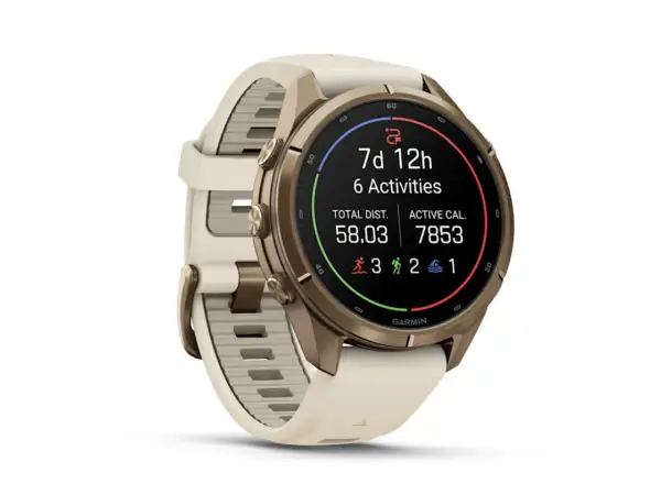 Garmin Fénix 9 Pro inReach 43 mm smartwatch Autumn Gold Titanium Cream/French Gray