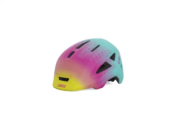 Giro Scamp II dziecięcy kask Mat Teal/Pink Towers